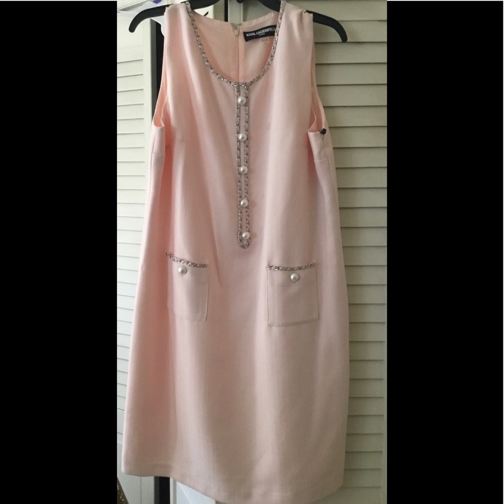 Gorgeous Karl Lagerfeld Paris Pink Dress NWT